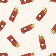 wepon bomb cartoon seamless pattern background
