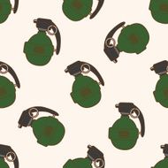 wepon bomb cartoon seamless pattern background N2