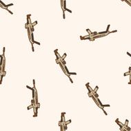 weapon gun cartoon seamless pattern background N3