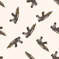 weapon gun cartoon seamless pattern background N5