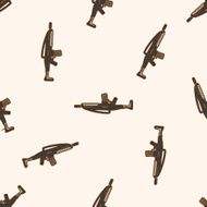 weapon gun cartoon seamless pattern background N6