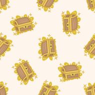 treasure cartoon seamless pattern background N2
