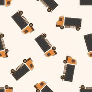 truck cartoon seamless pattern background N34