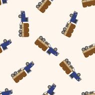 truck cartoon seamless pattern background N37