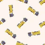 truck cartoon seamless pattern background N40
