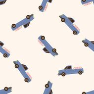 truck cartoon seamless pattern background N42
