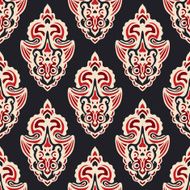 Damask vector pattern for fabric