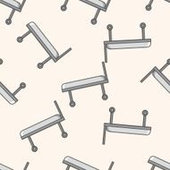 Sickbed cartoon seamless pattern background N2