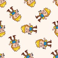 band member singer cartoon seamless pattern background N8