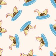 Amusement park facilities cartoon seamless pattern background N117