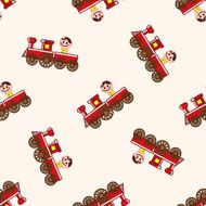 Amusement park facilities cartoon seamless pattern background N120