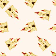 Amusement park facilities cartoon seamless pattern background N123