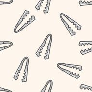 tableware them cartoon seamless pattern background