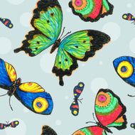 Pattern Butterfly Drawing