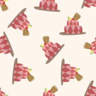 decorating cake 10 cartoon seamless pattern background N47