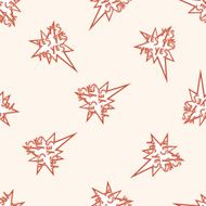 message word yes cartoon seamless pattern background