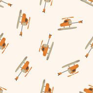 transportation Helicopters cartoon seamless pattern background N7