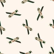transportation airplane cartoon seamless pattern background N36