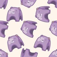 Amusement park facilities cartoon seamless pattern background N129