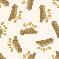 Amusement park facilities cartoon seamless pattern background N134