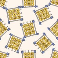 Amusement park facilities cartoon seamless pattern background N135