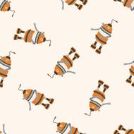robot cartoon seamless pattern background N64