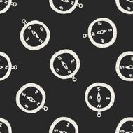 Compass doodle drawing seamless pattern background N2