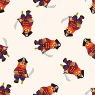 pirate cartoon seamless pattern background N42