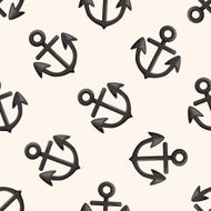 Pirate anchor cartoon seamless pattern background N2