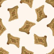 treasure map cartoon seamless pattern background N3