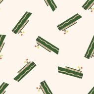 Transportation boat cartoon seamless pattern background N56