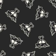 toy car doodle drawing seamless pattern background N2