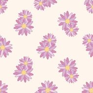 flower cartoon seamless pattern background N19