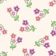 flower cartoon seamless pattern background N20