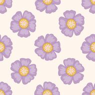 flower cartoon seamless pattern background N21