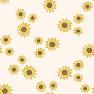 flower cartoon seamless pattern background N24
