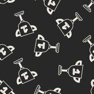 Trophy doodle drawing seamless pattern background N2