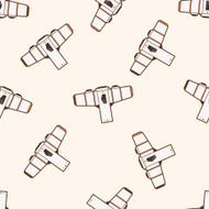 spaceship cartoon seamless pattern background N64