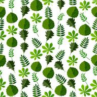 Seamless colorful background made of different kind leaves N2