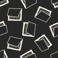 notebook doodle drawing seamless pattern background N2