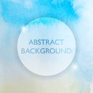 Abstract Watercolor Blue and Yellow Background