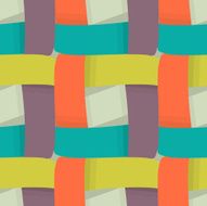 Seamless colorful background made of abstract stripes