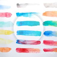 Abstract Watercolor Shapes for Background