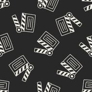 clapboard doodle drawing seamless pattern background N2