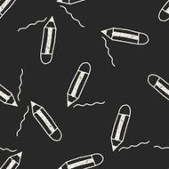 pencil doodle drawing seamless pattern background N2