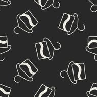 Hanger doodle drawing seamless pattern background N2