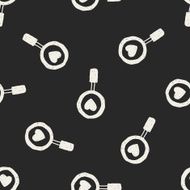 Magnifier doodle drawing seamless pattern background N2