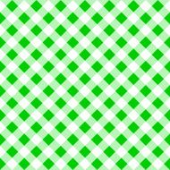 seamless pattern of a green white plaid tablecloth