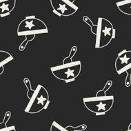 baby bowl doodle drawing seamless pattern background N2