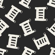 baby bed doodle drawing seamless pattern background N2